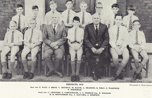 Milton Junior Prefects 1970