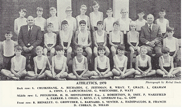 Milton Junior Athletics 1970